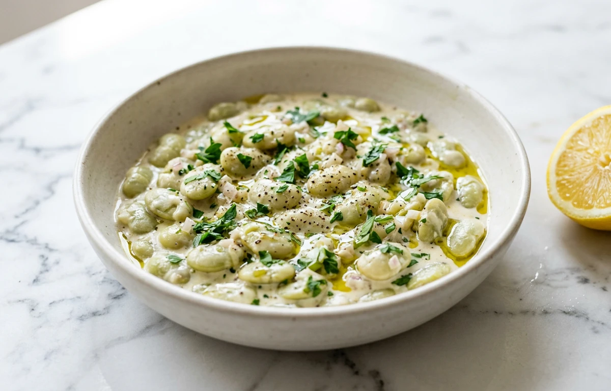 Creamy Herbed Lima Beans