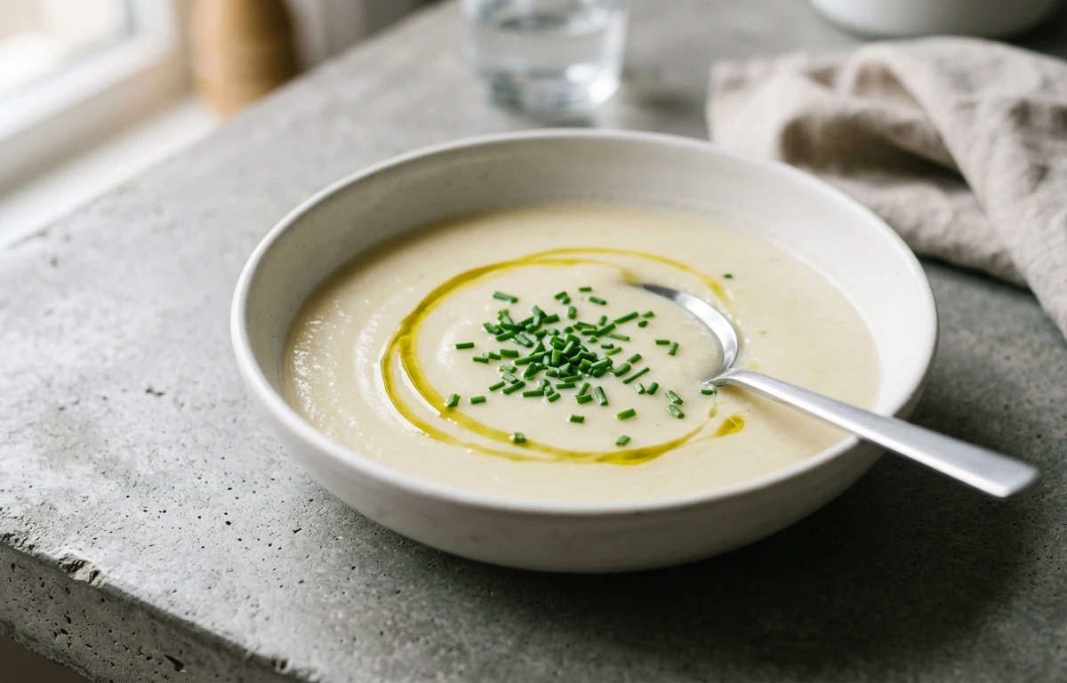 Creamy Kohlrabi & Potato Soup