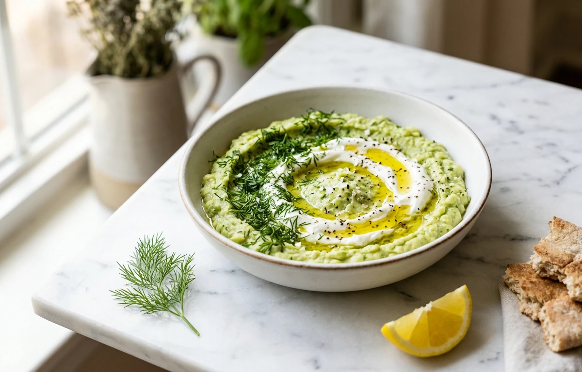 Creamy Lima Bean & Dill Dip