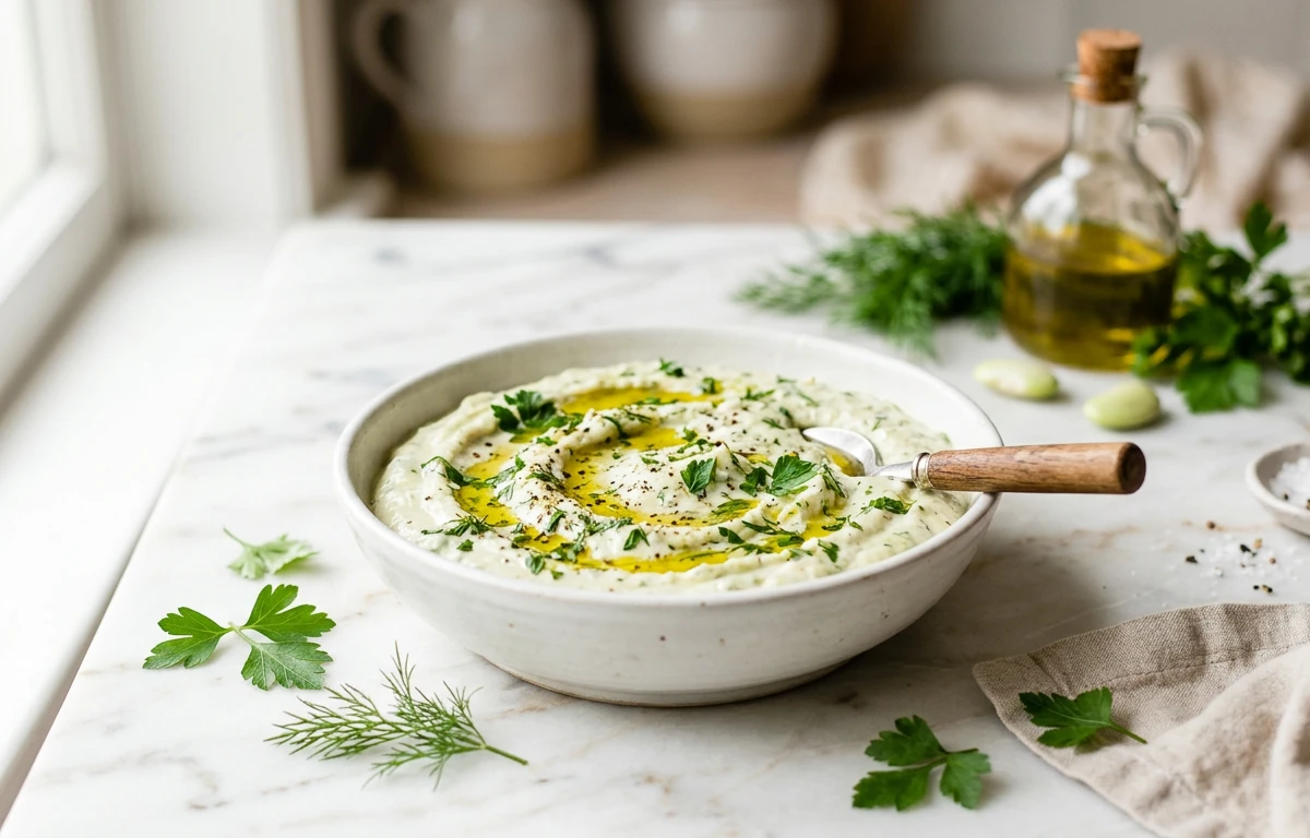 Creamy Lima Bean & Herb Dip