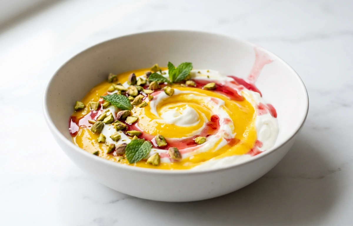 Creamy Mango Lassi Yogurt Bowl