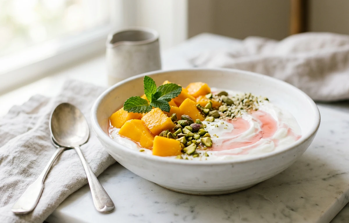 Creamy Mango Yogurt Bowl