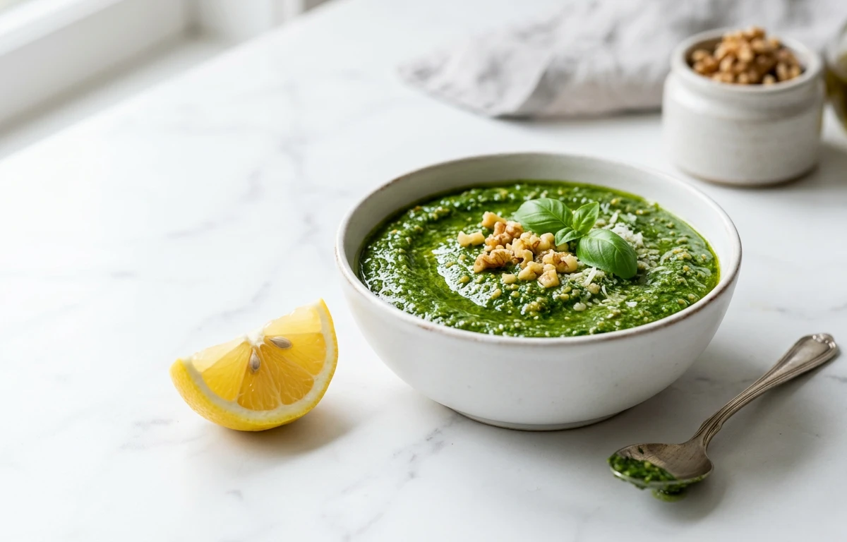 Creamy Walnut & Basil Pesto