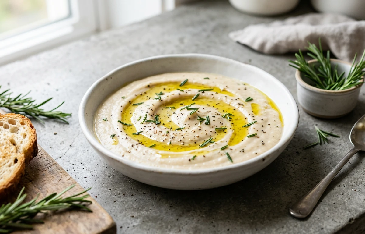 Creamy White Bean & Rosemary Dip