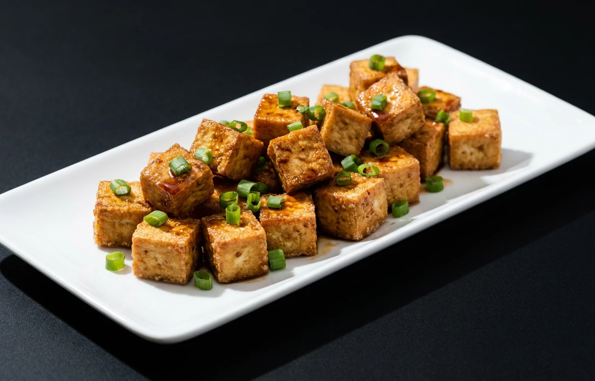 Crispy Baked Tofu Cubes