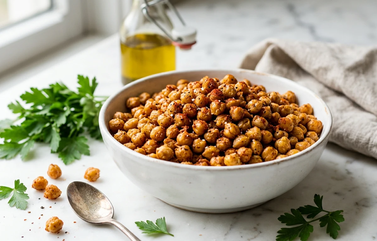 Crispy Roasted Chickpea Snack
