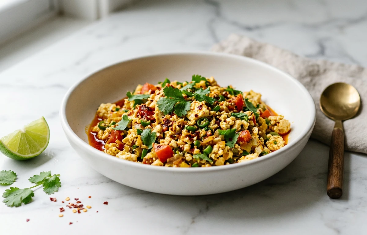 Crumbled Paneer Scramble