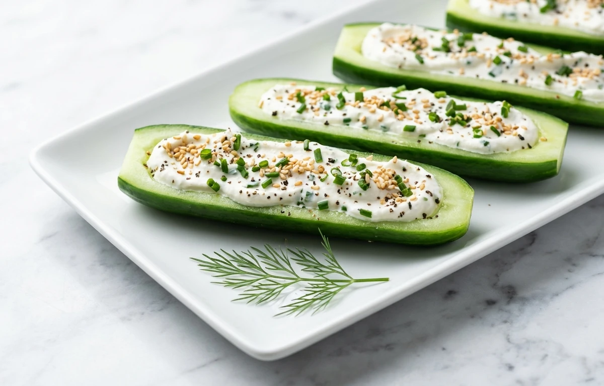 Crunchy Cucumber Boats