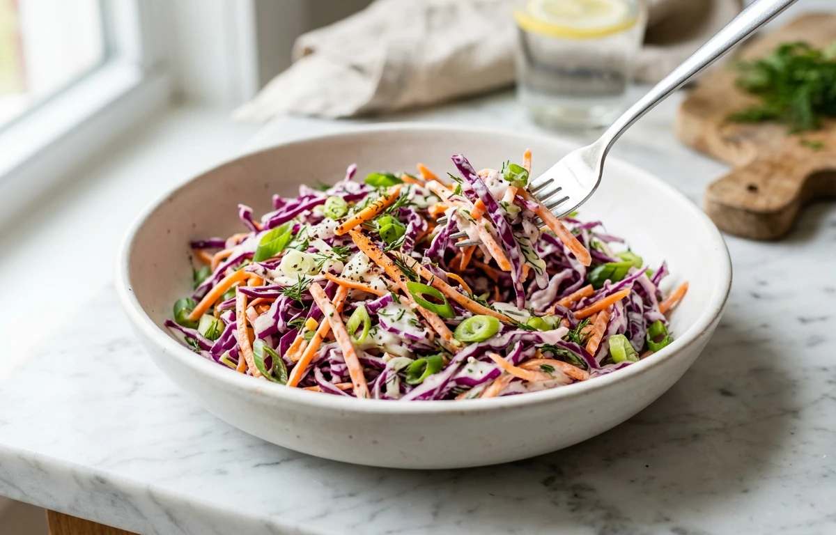 Crunchy Vinegar & Yogurt Slaw