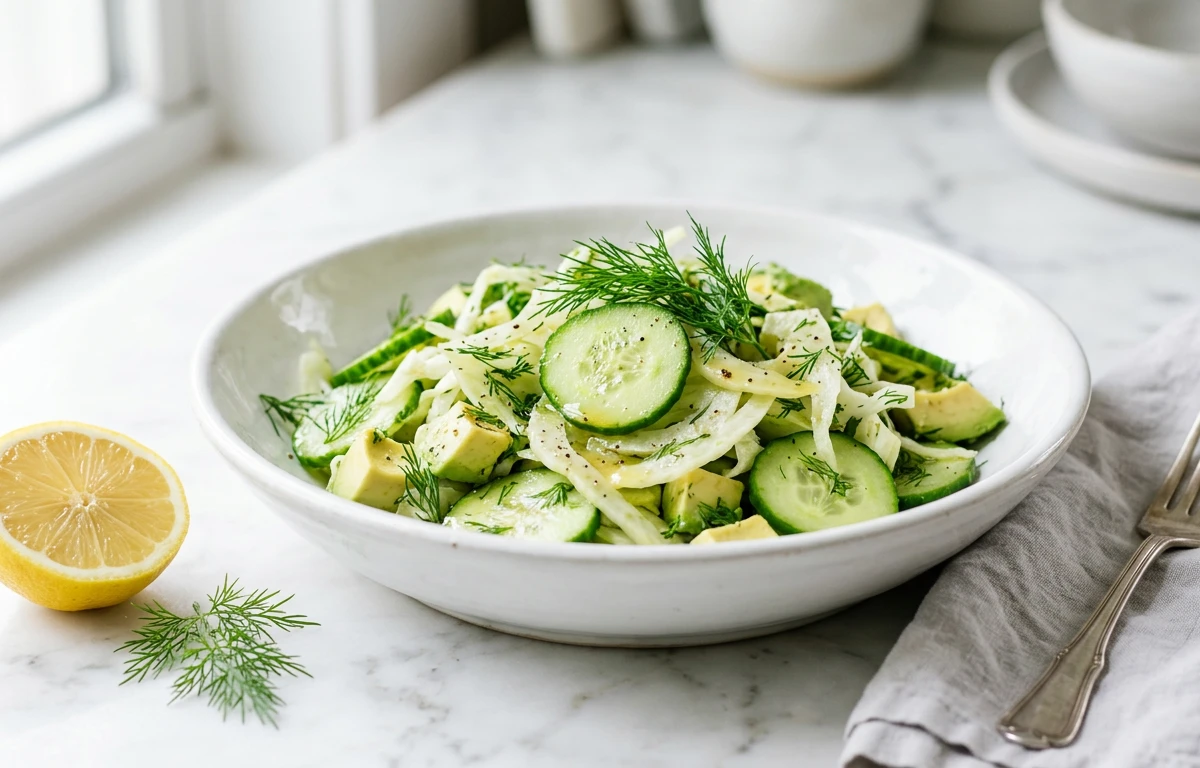 Cucumber, Avocado & Fennel Salad