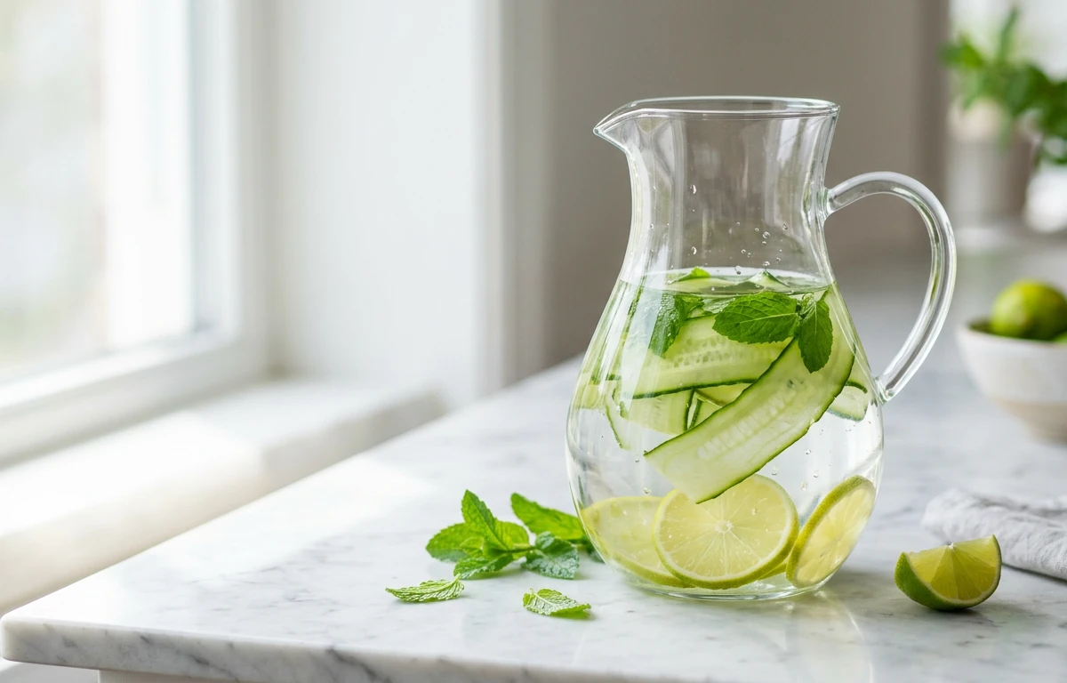 Cucumber, Lime & Mint Water