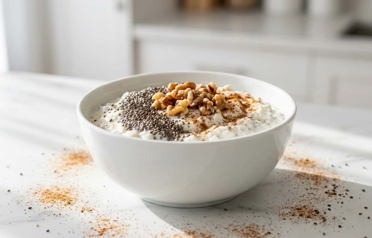 Curd with Chia and Cinnamon