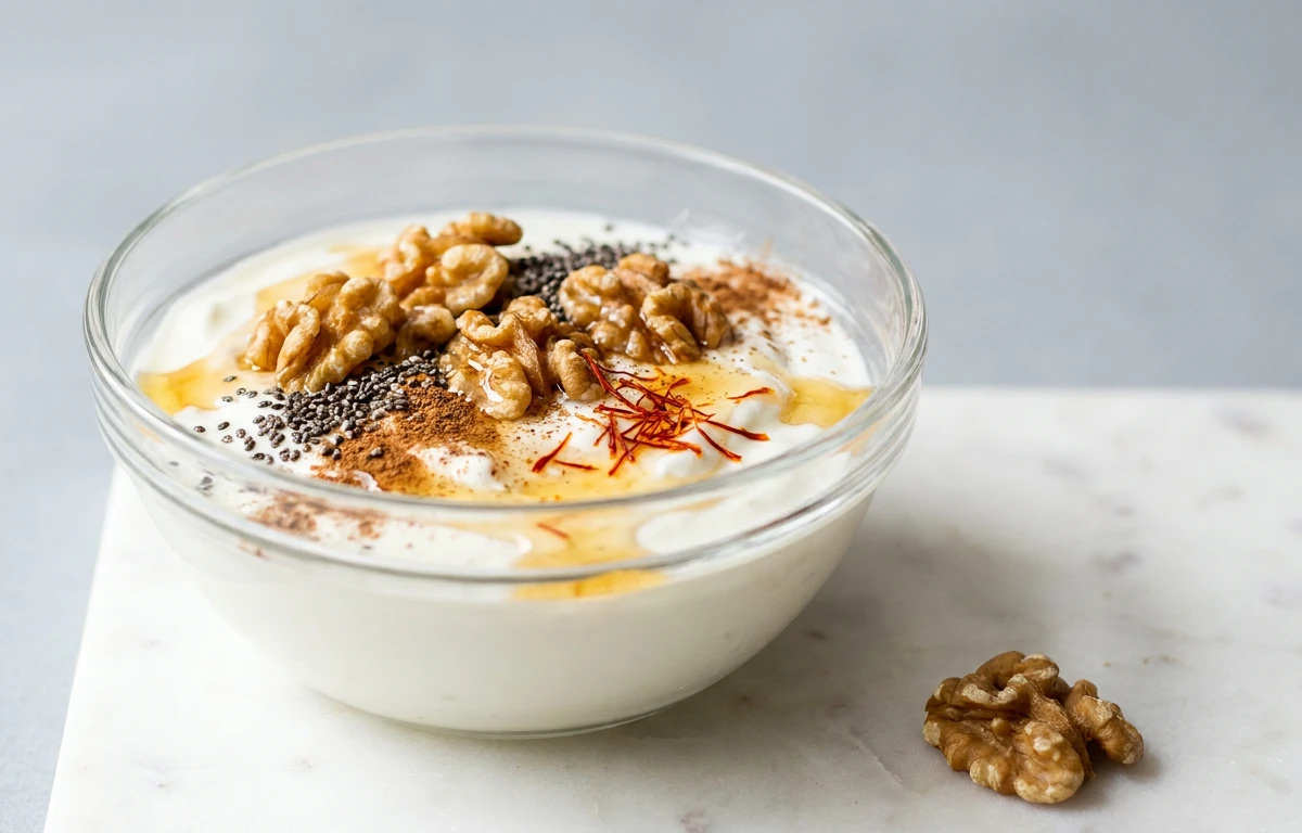 Curd with Walnuts and Cinnamon