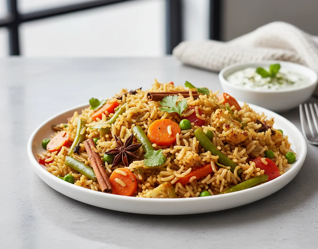 Brown Rice Vegetable Pulao