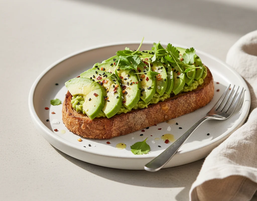 Half Slice Avocado Toast