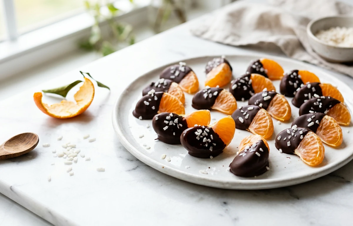 Dark Chocolate Dipped Clementines