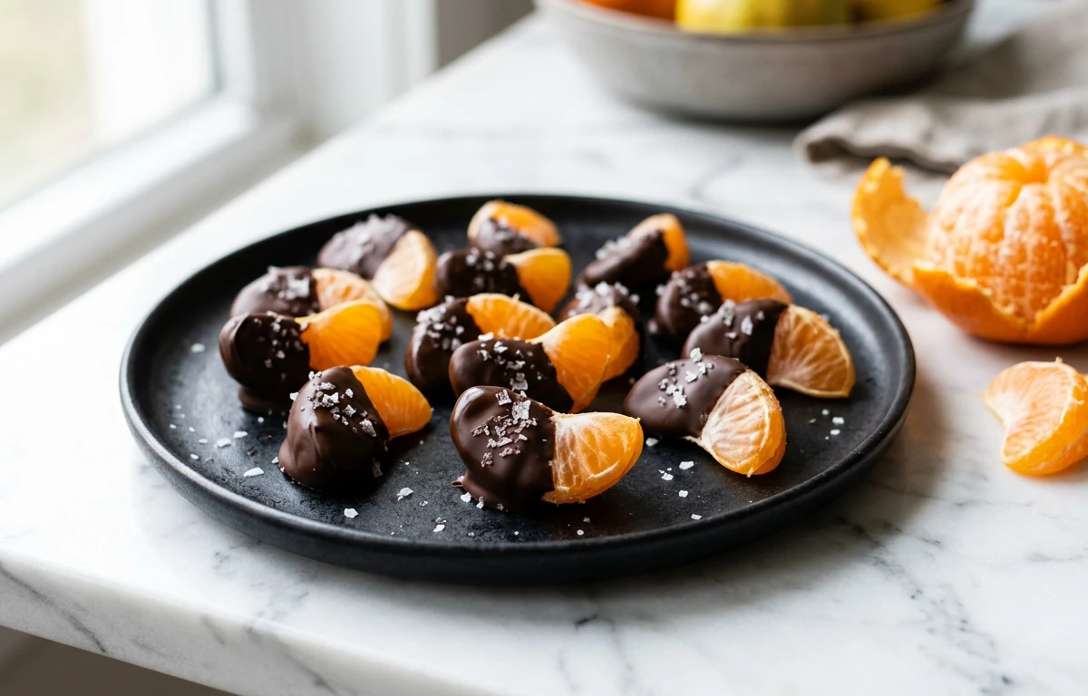 Dark Chocolate Dipped Tangerines