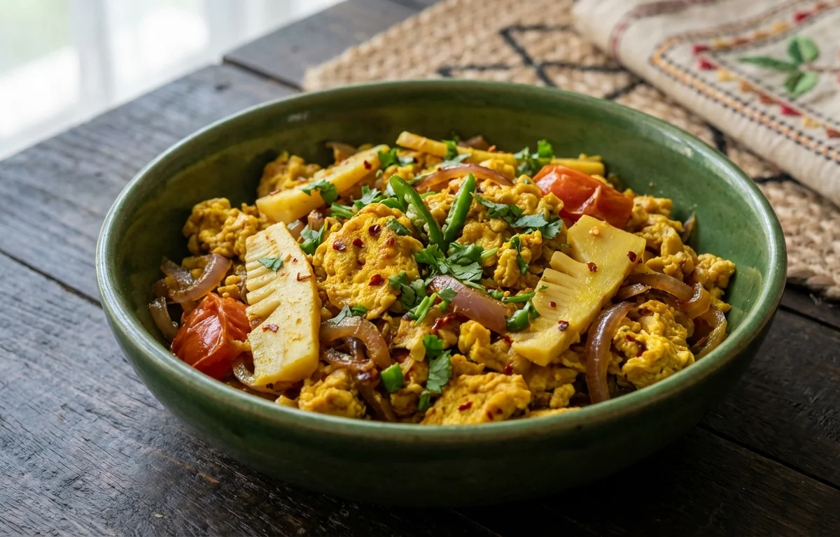 Dim Bhaji with Bamboo Shoot