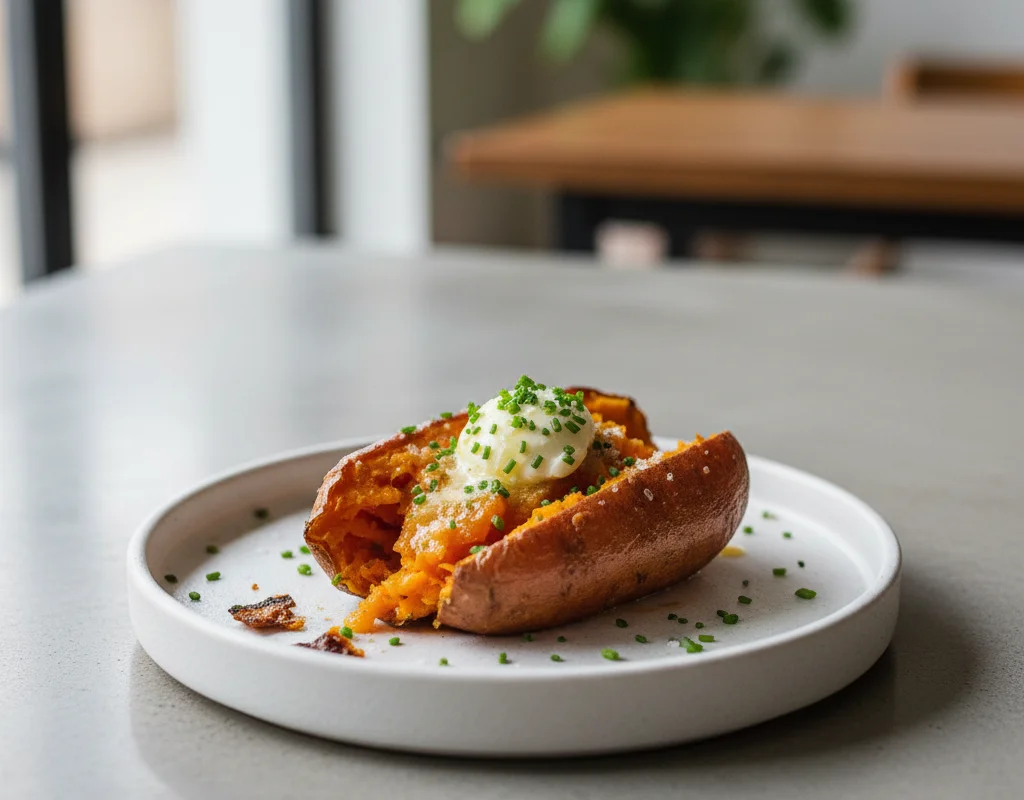 Small Baked Sweet Potato