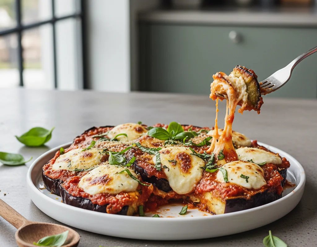 Baked Vegan Eggplant Parmesan