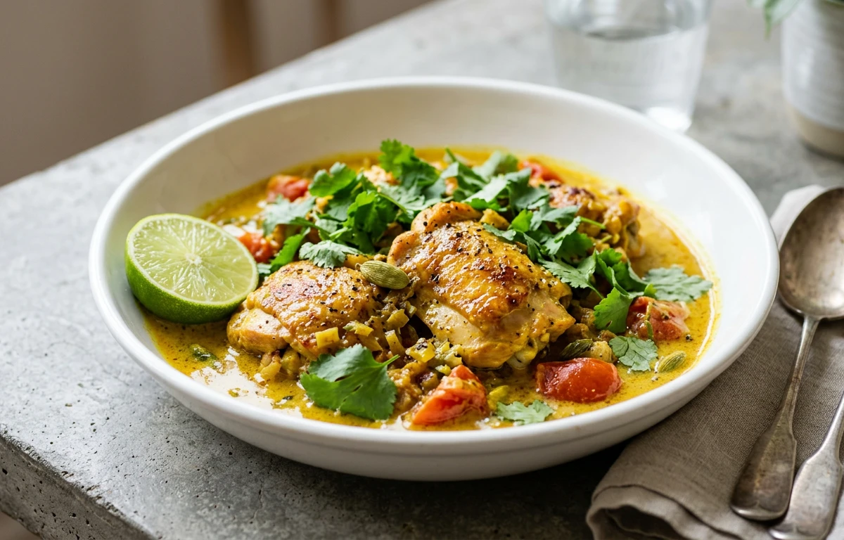 Easy Chicken & Cardamom Curry