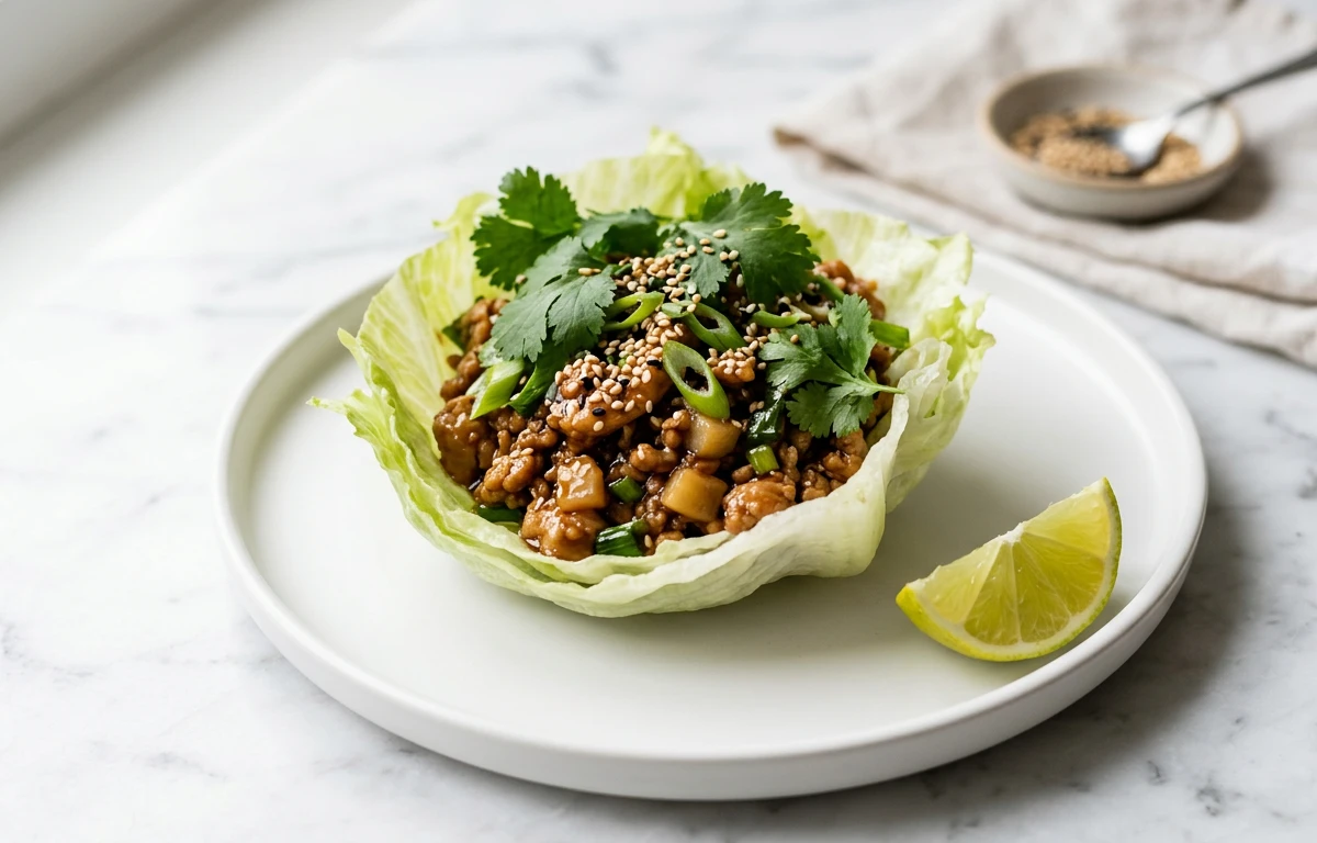 Easy Chicken Lettuce Wraps