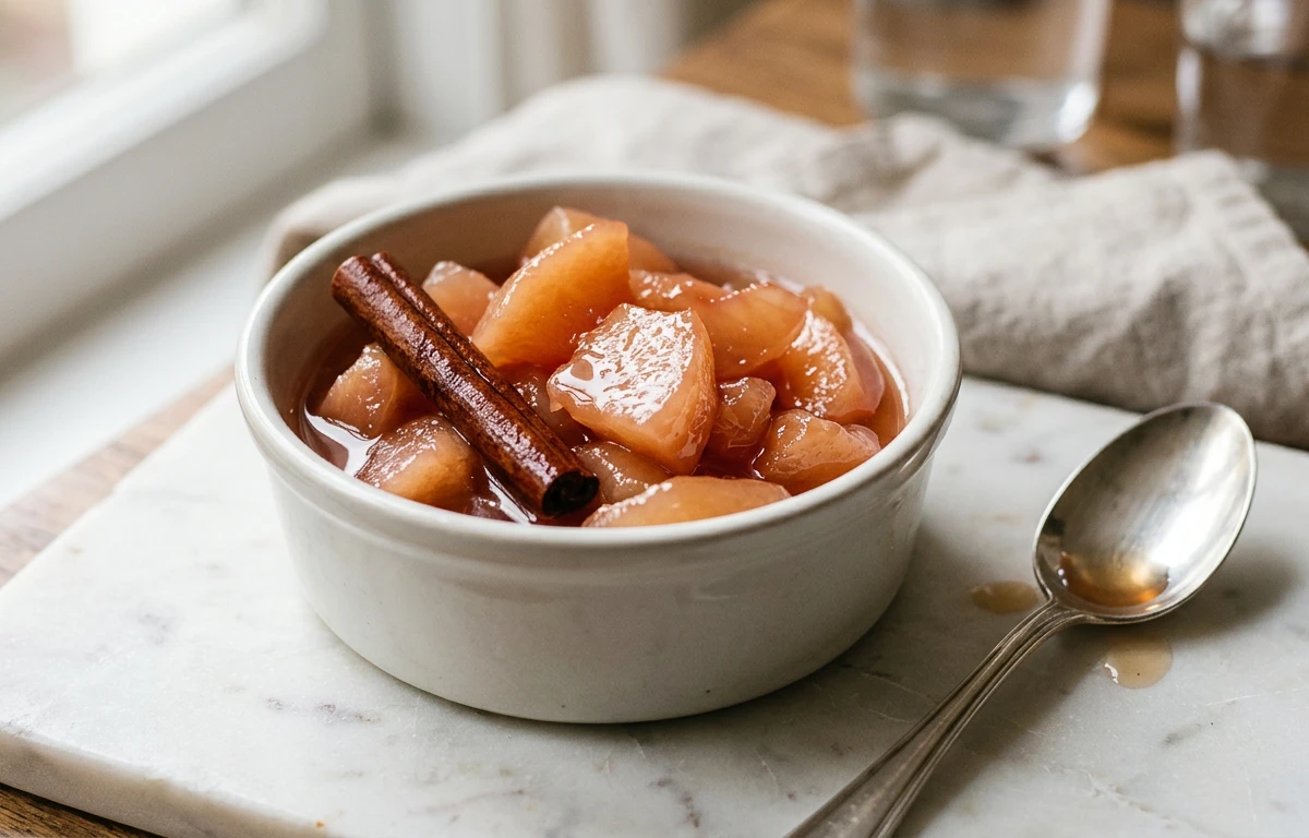 Easy Poached Quince Compote