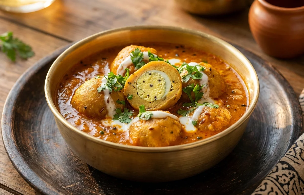 Egg Gatte ki Sabzi