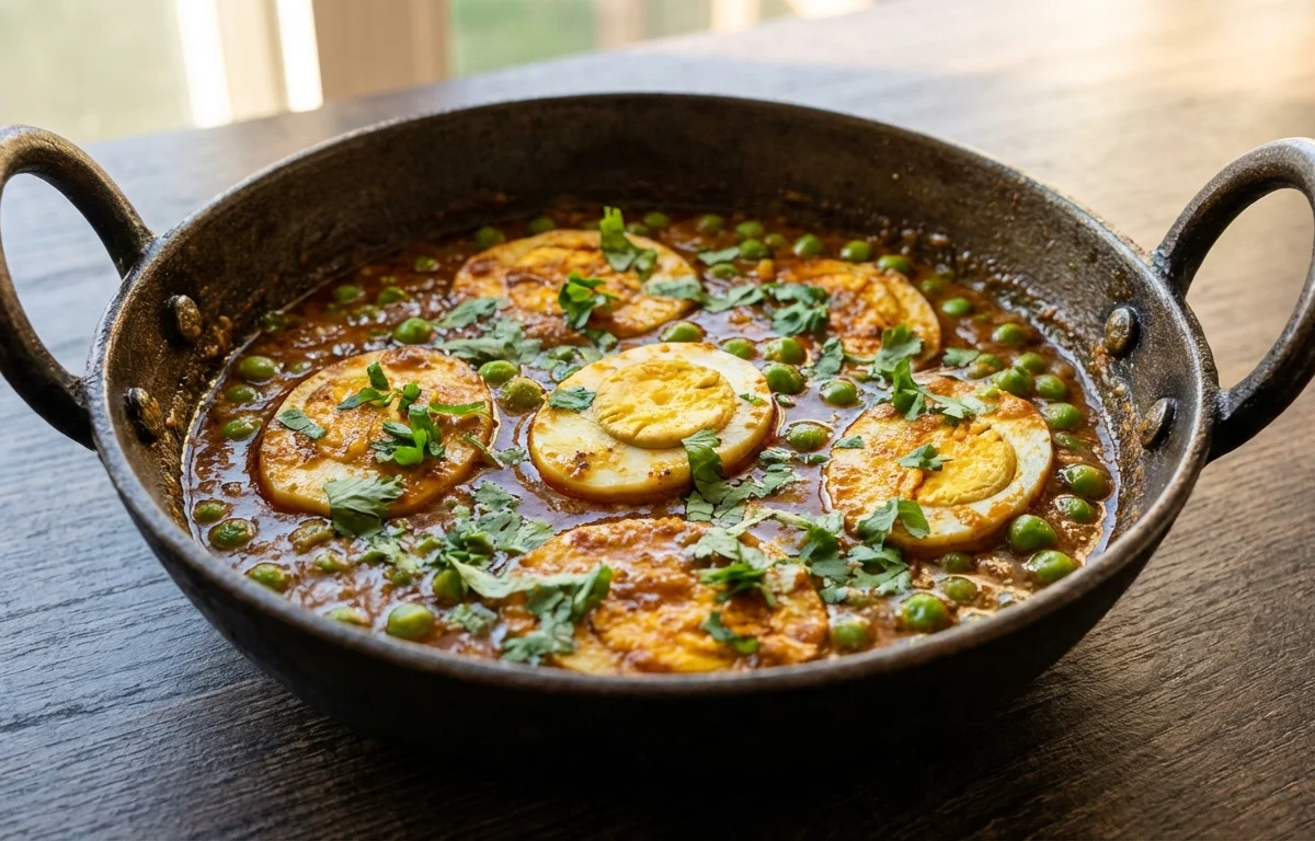 Egg Green Peas Curry