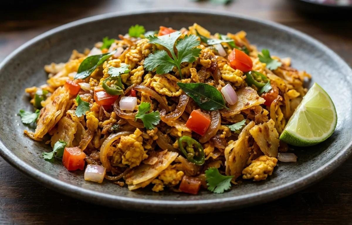 Egg Kothu Parotta