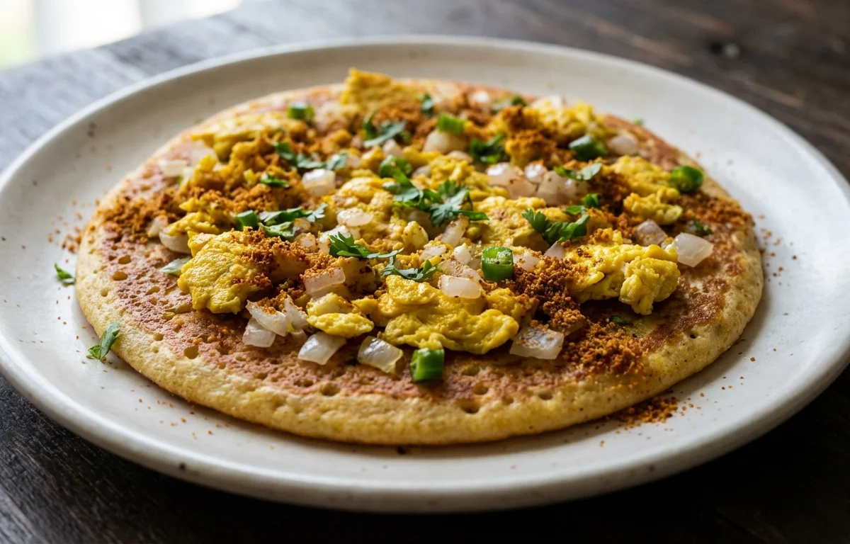 Egg Podi Uthappam