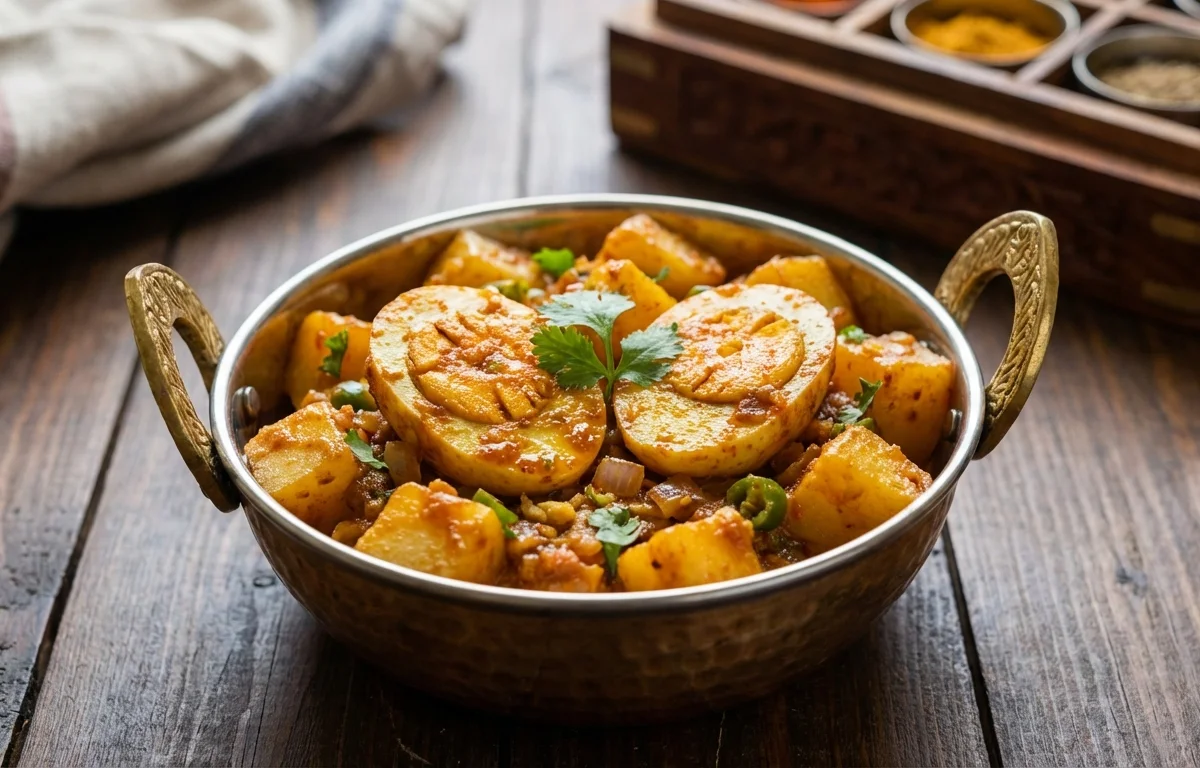 Egg Potato Bhaji