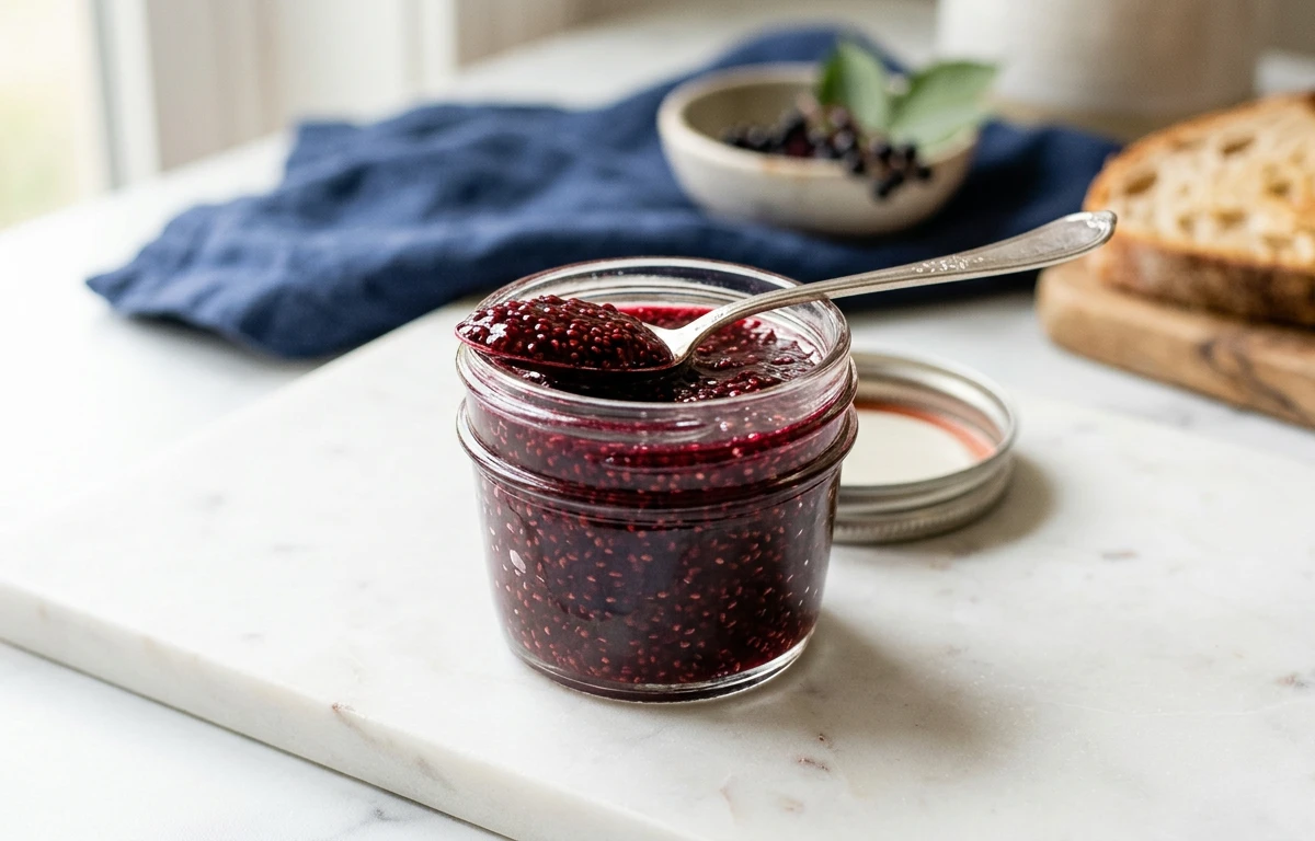 Elderberry Chia Seed Jam