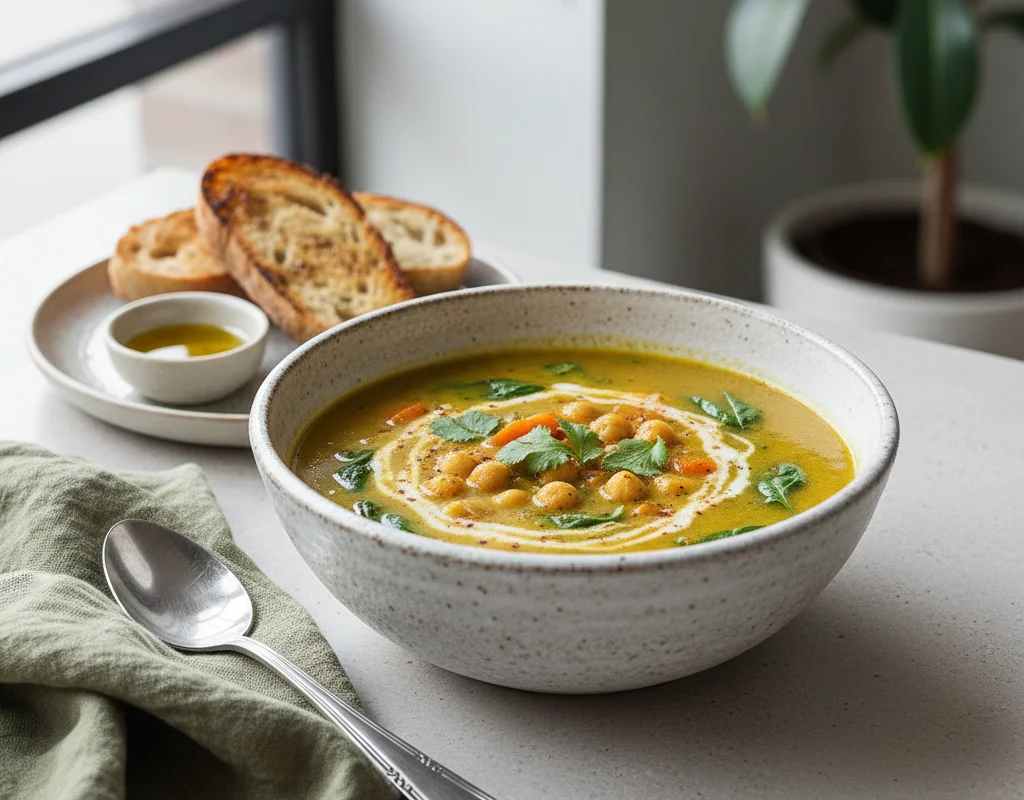 Chickpea Curry Soup