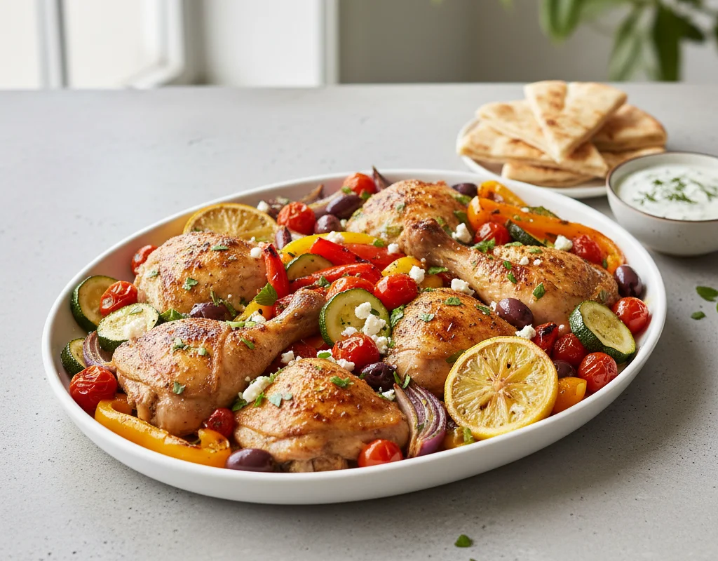 Sheet Pan Mediterranean Chicken