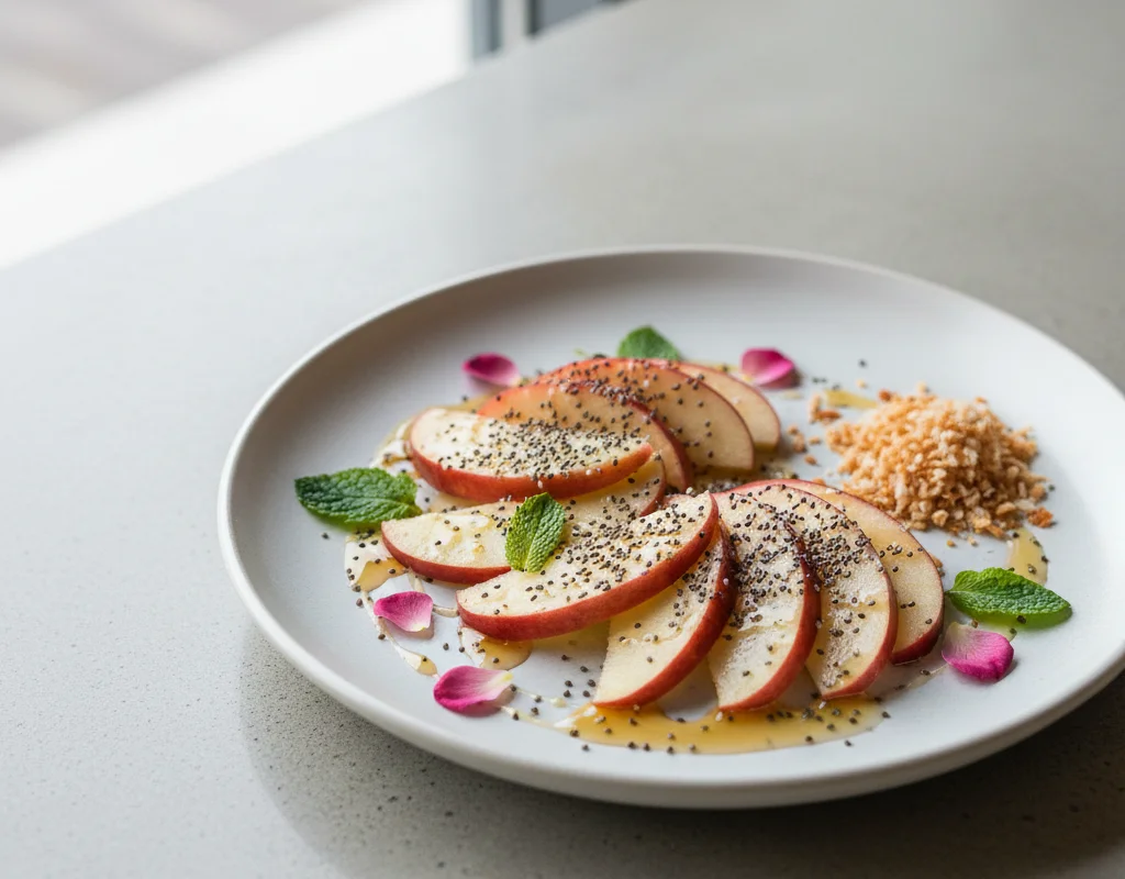 Apple With Chia Seeds