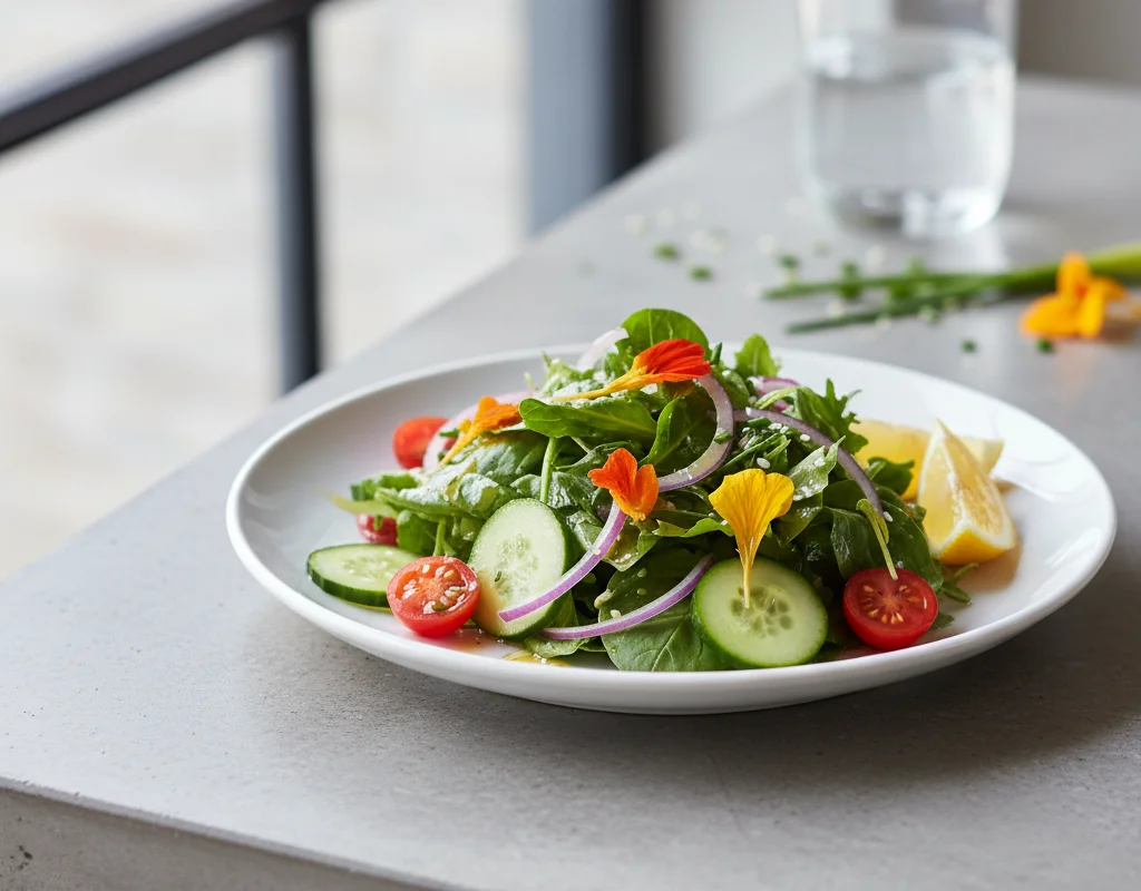 Simple Side Salad with Lemon Vinaigrette