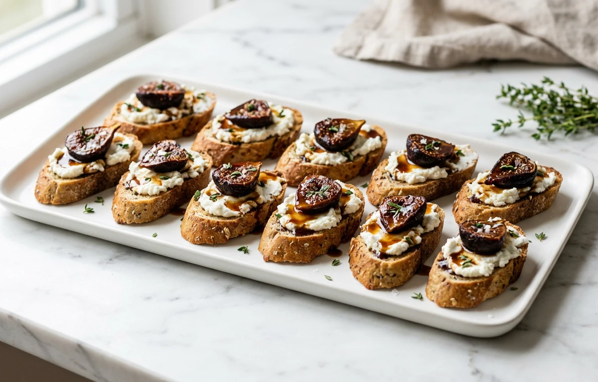 Fig and Goat Cheese Crostini