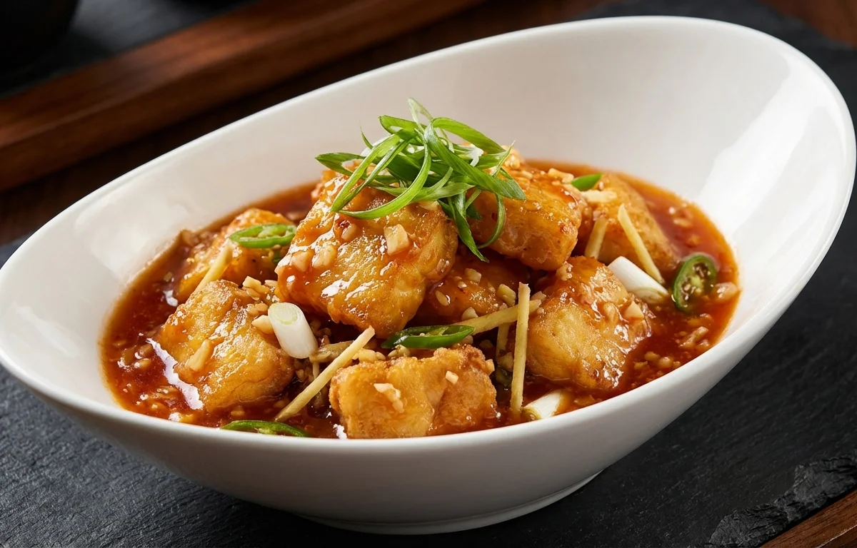 Fish in Hot Garlic Sauce