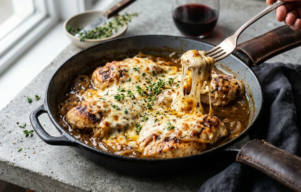 French Onion Chicken Skillet