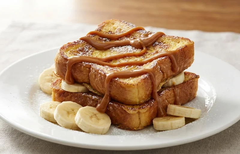 French Toast with Dulce de Leche
