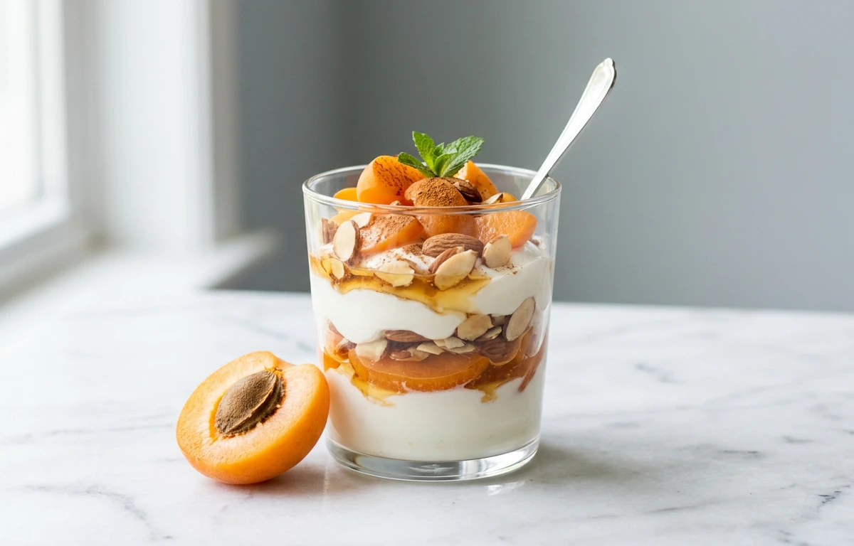 Fresh Apricot Yogurt Parfait