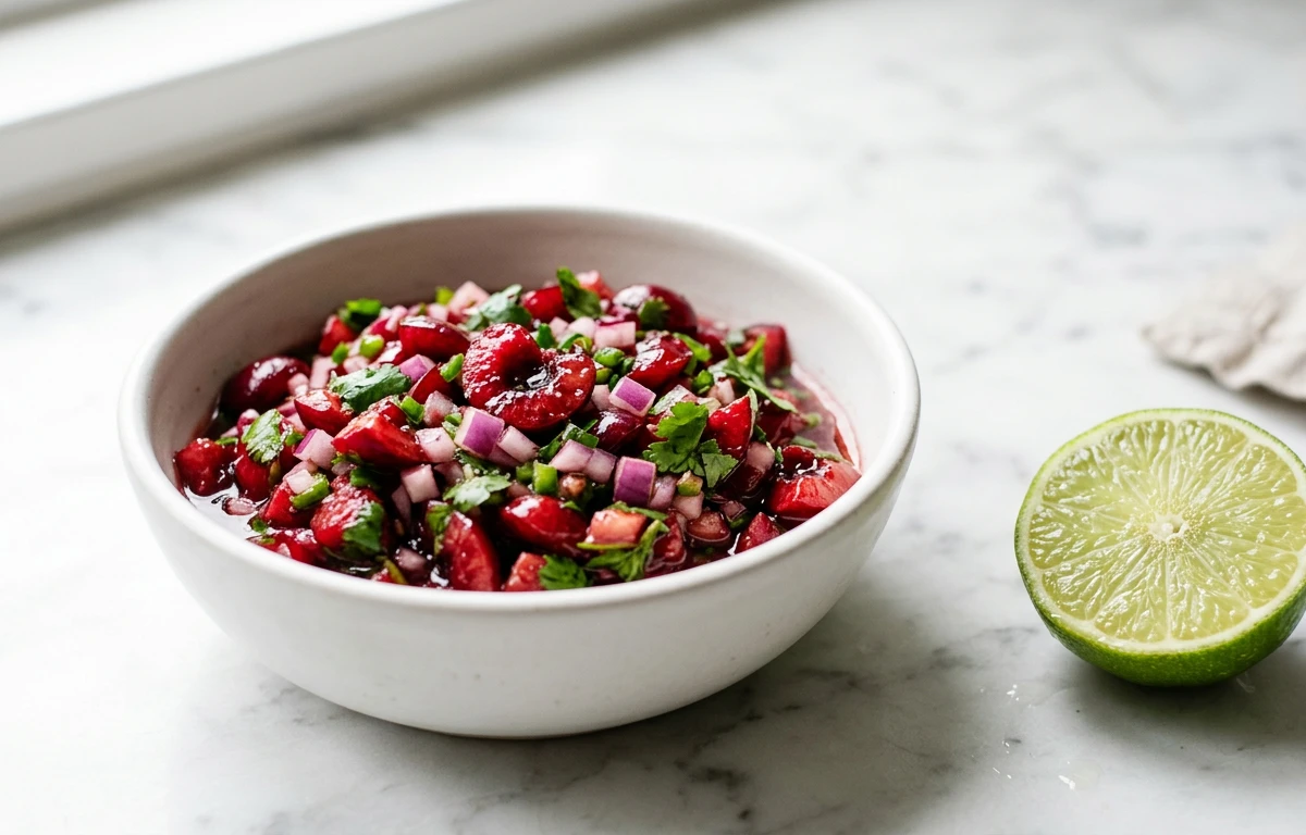 Fresh Cherry Salsa