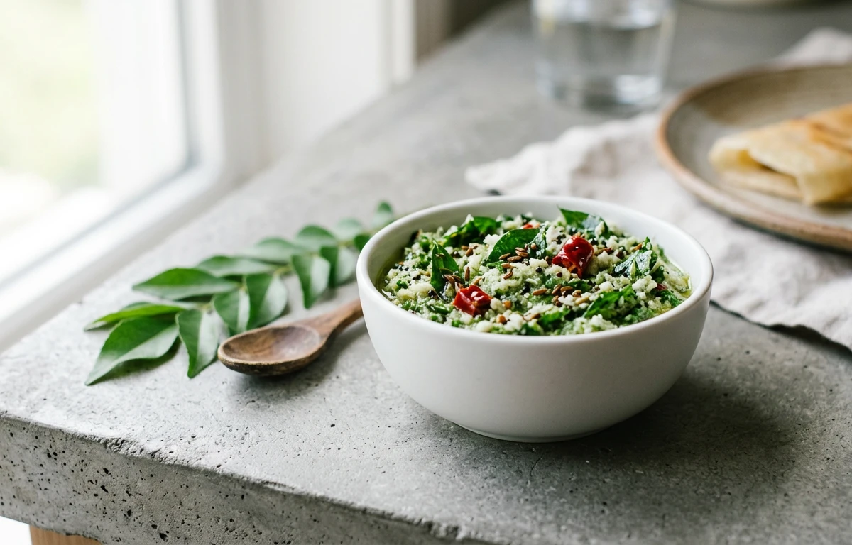 Fresh Curry Leaf & Coconut Chutney
