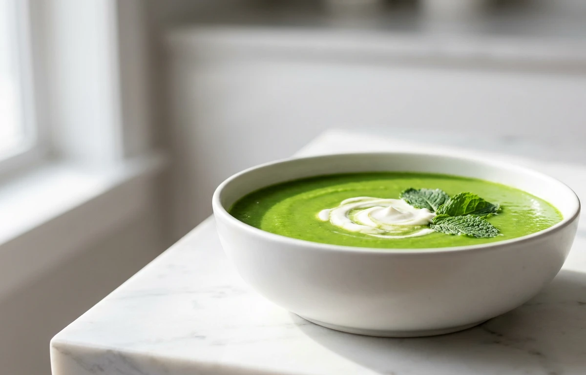 Fresh Pea and Mint Soup