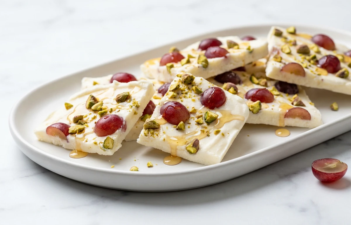 Frozen Grape & Yogurt Bark