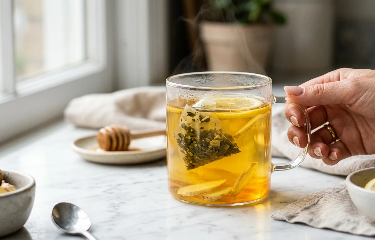 Ginger & Green Tea Infusion