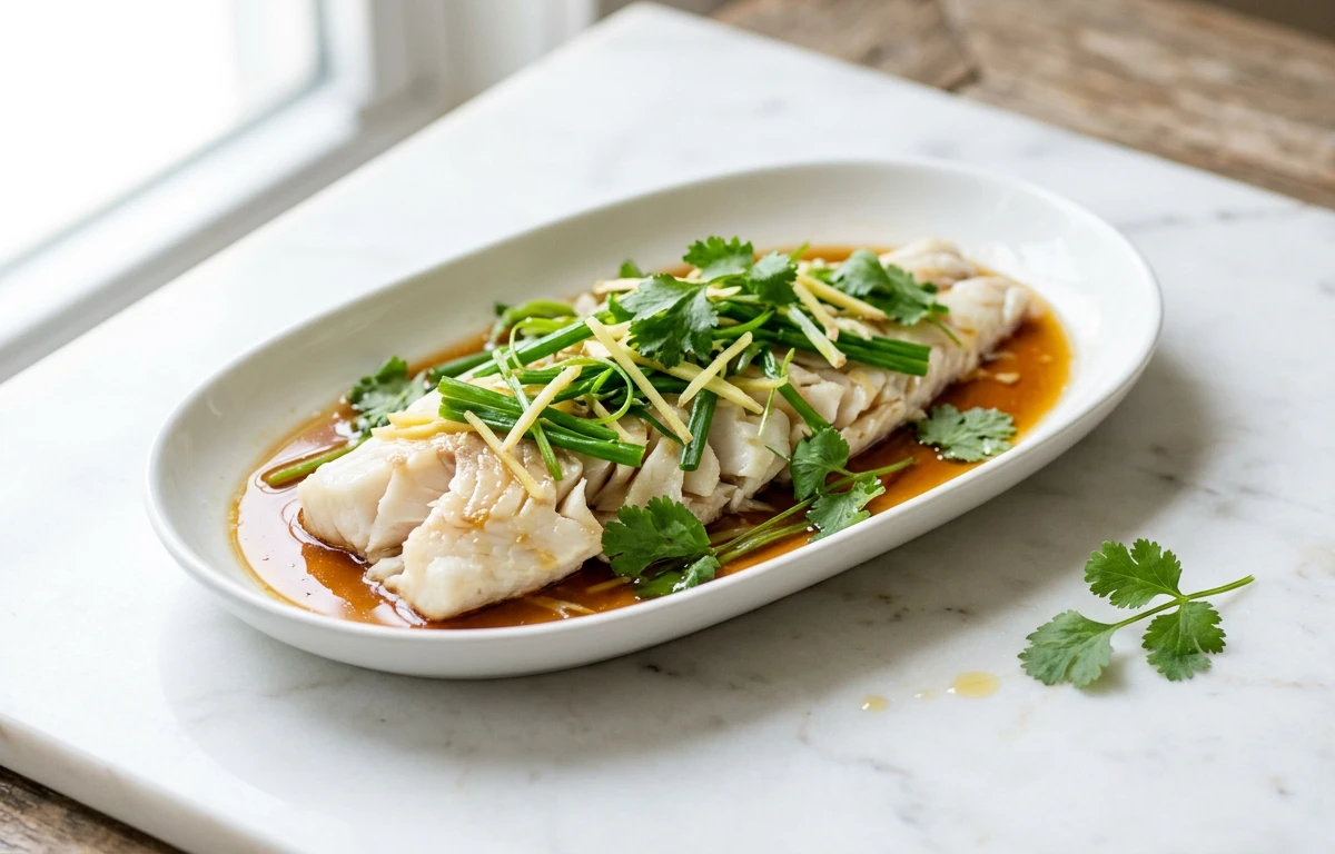 Ginger Scallion Steamed Fish