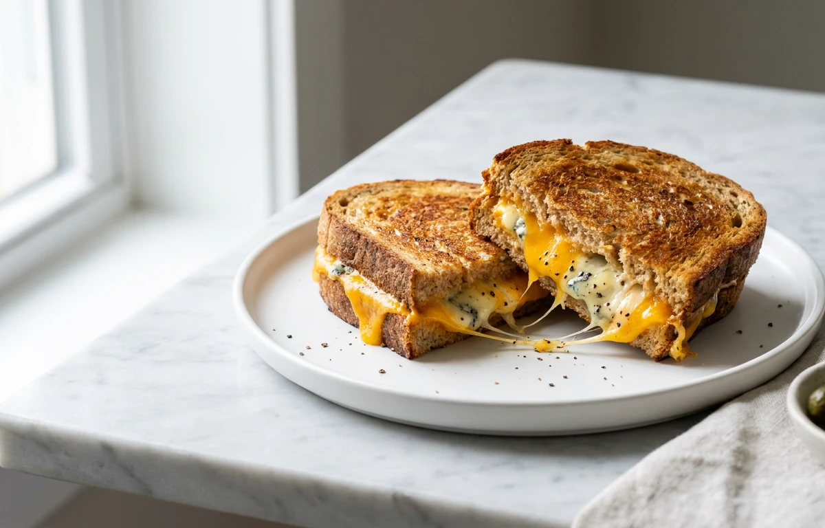 Gourmet Two-Cheese Grilled Cheese