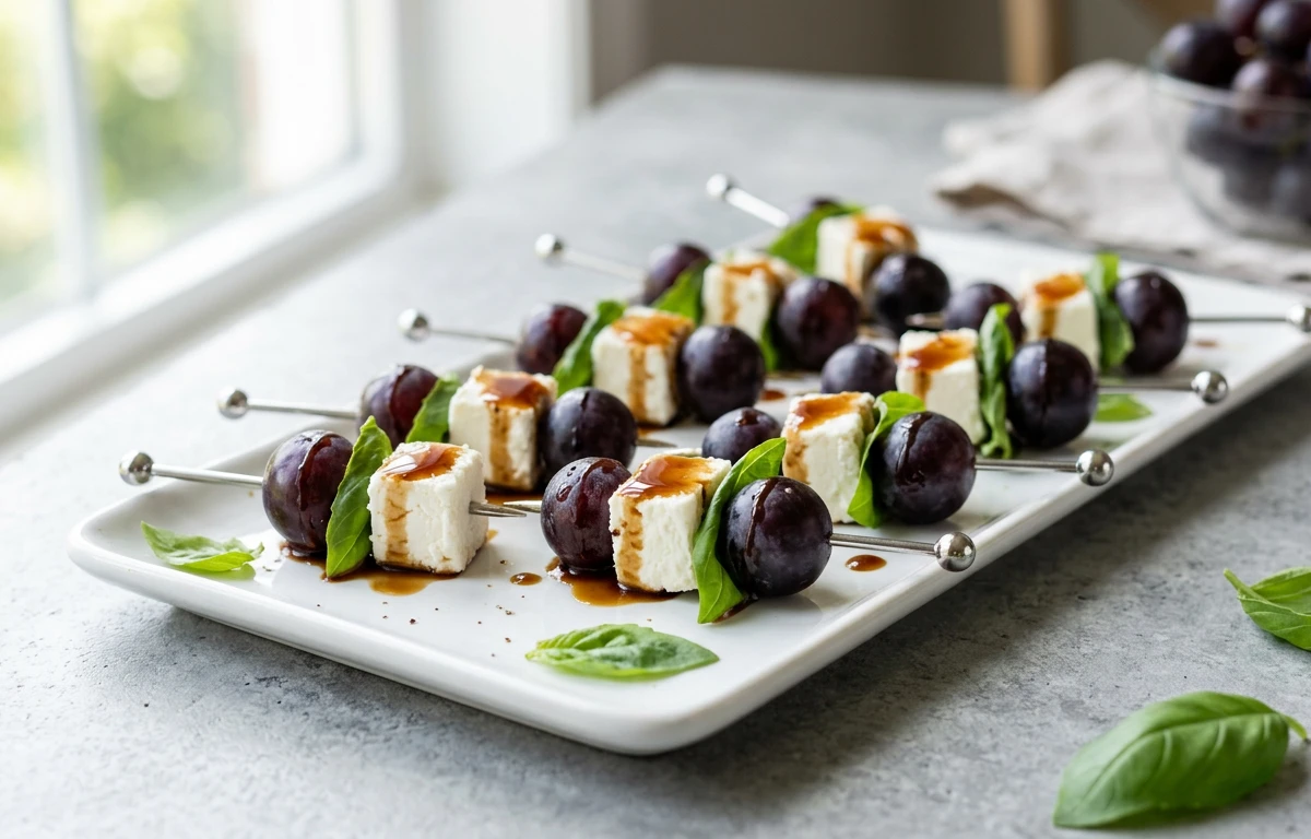 Grape & Goat Cheese Skewers